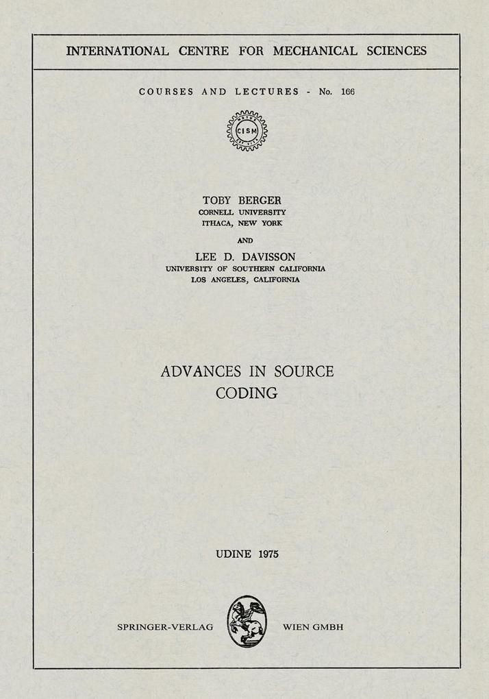 Advances in Source Coding