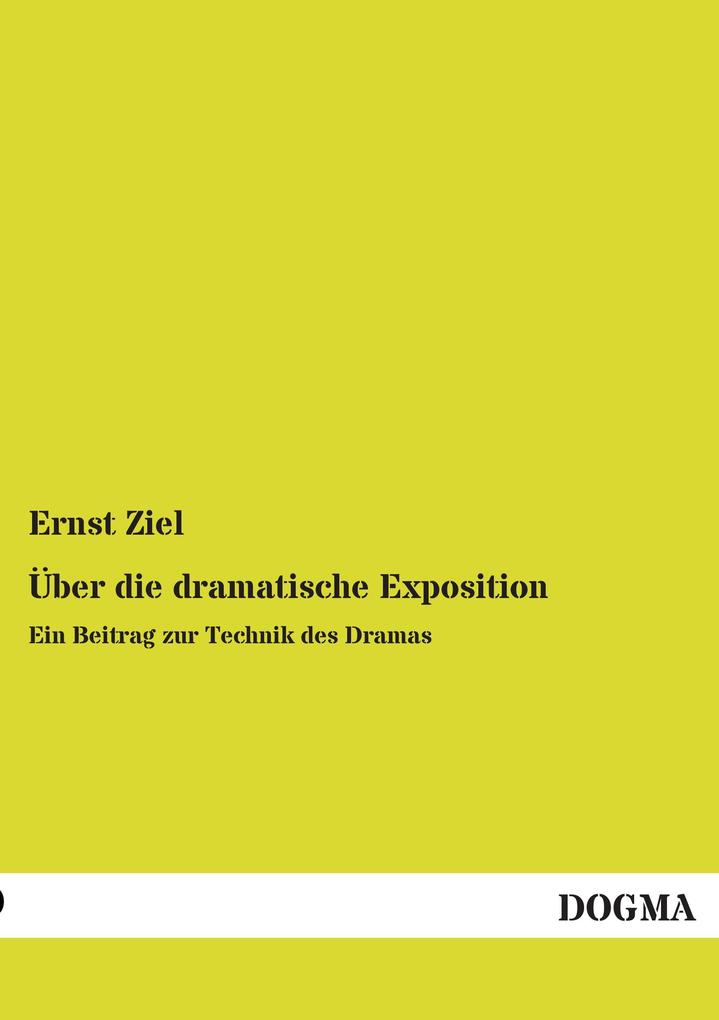 Über die dramatische Exposition