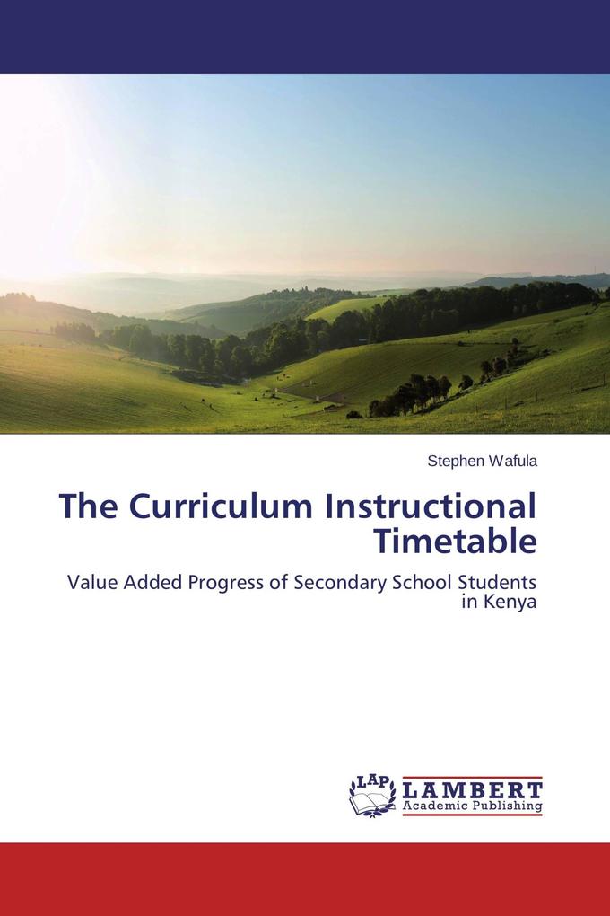 The Curriculum Instructional Timetable