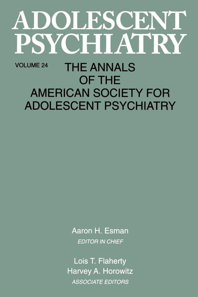 Adolescent Psychiatry V. 24
