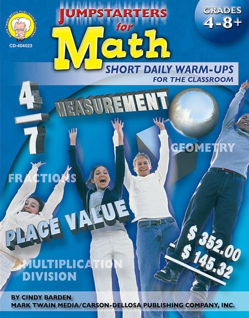 Jumpstarters for Math Grades 4 - 8