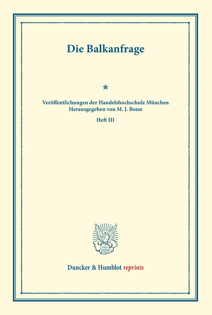 Die Balkanfrage
