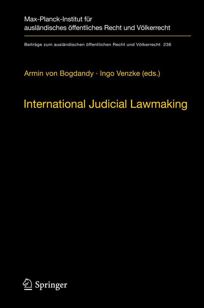 International Judicial Lawmaking