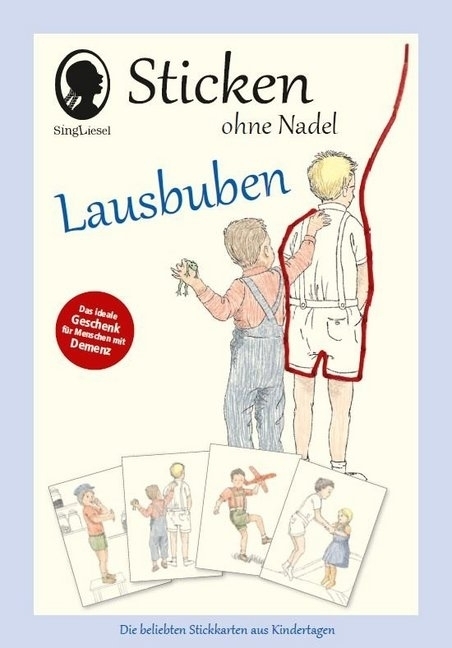 Sticken ohne Nadel 'Lausbuben'