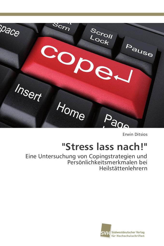 'Stress lass nach!'
