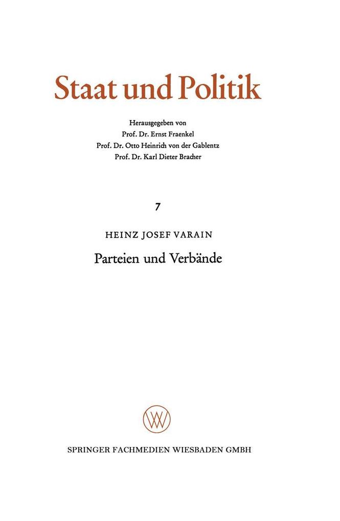 Parteien und Verbände