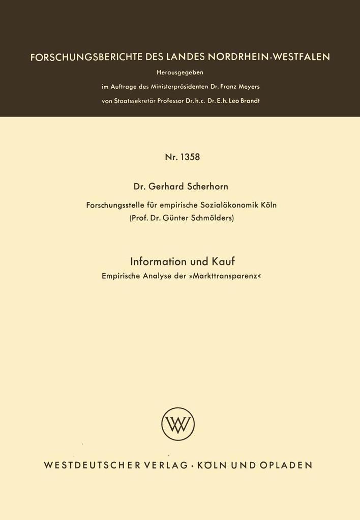 Information und Kauf