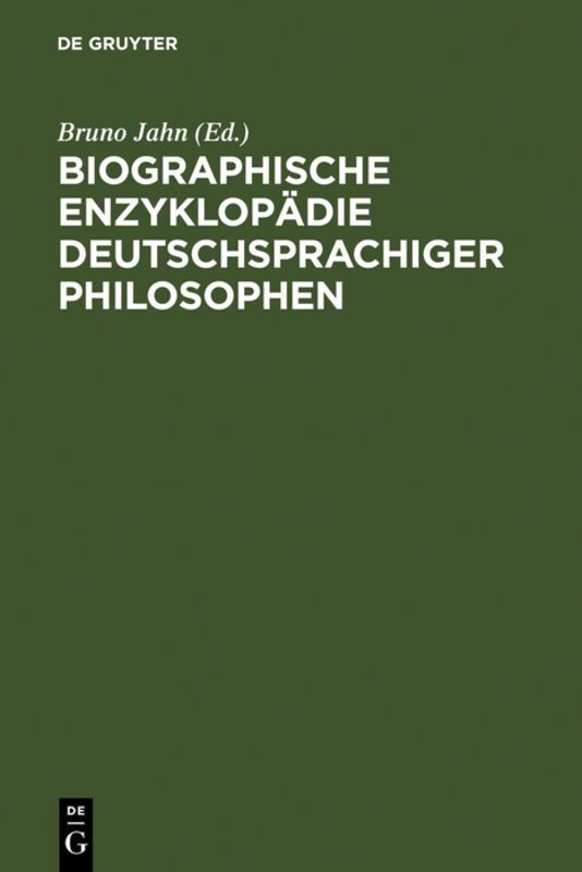 Biographische Enzyklopädie deutschsprachiger Philosophen - Bild 3