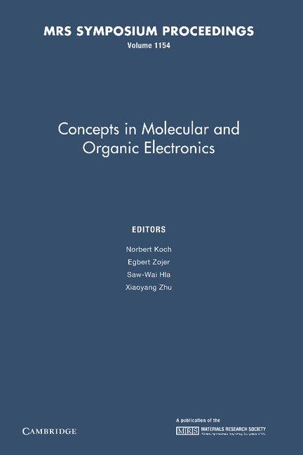 Concepts in Molecular and Organic Electronics