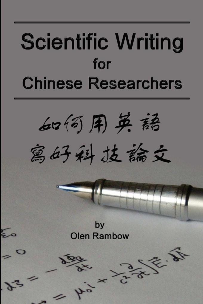 Scientific Writing for Chinese Researchers