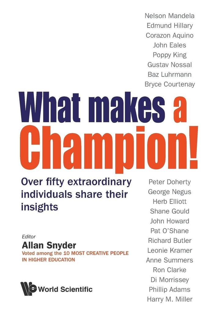 WHAT MAKES A CHAMPION!