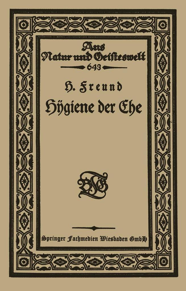 Hÿgiene der Ehe