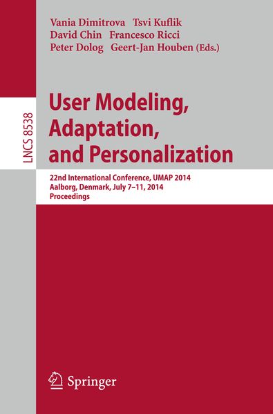 User Modeling Adaptation and Personalization