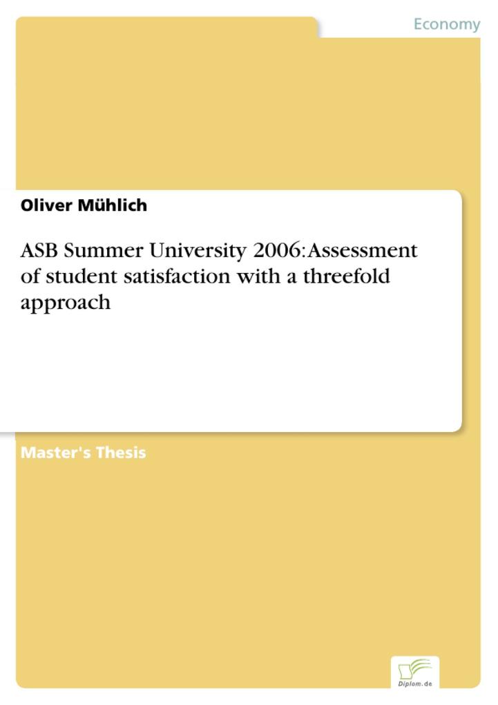ASB Summer University 2006: Assessment of student satisfaction with a threefold approach