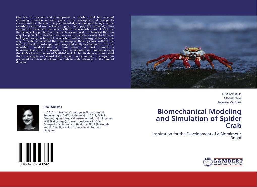 Biomechanical Modeling and Simulation of Spider Crab