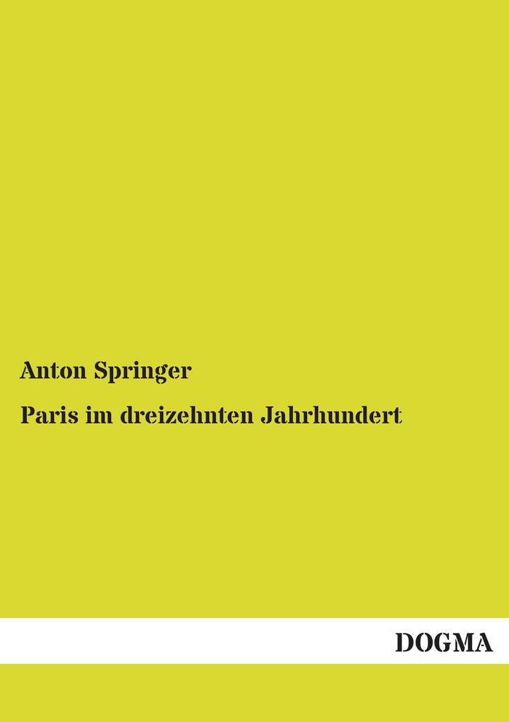 Paris im dreizehnten Jahrhundert