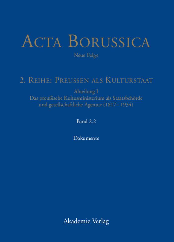 Das Kultusministerium auf seinen Wirkungsfeldern Schule Wissenschaft Kirchen Künste und Medizinalwesen - Dokumente