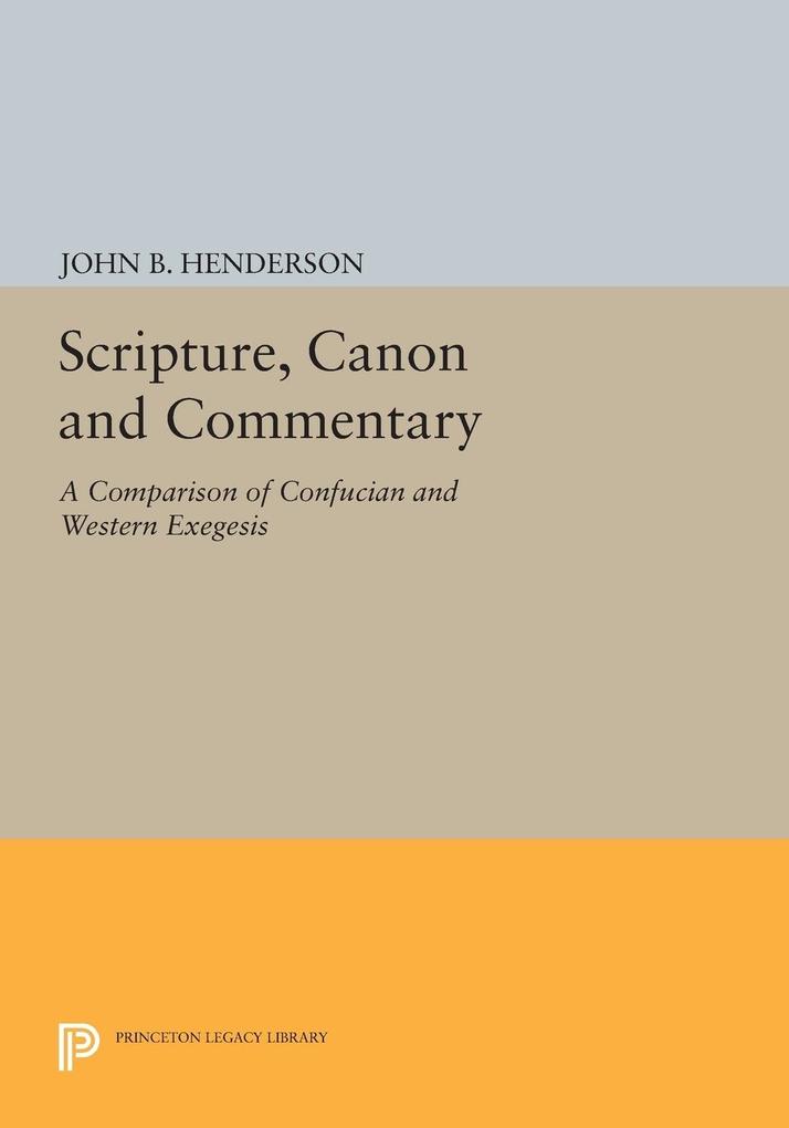 Scripture Canon and Commentary