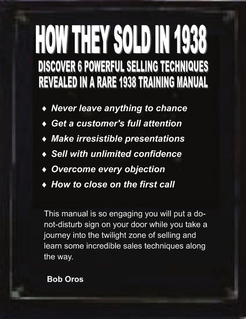How They Sold In 1938