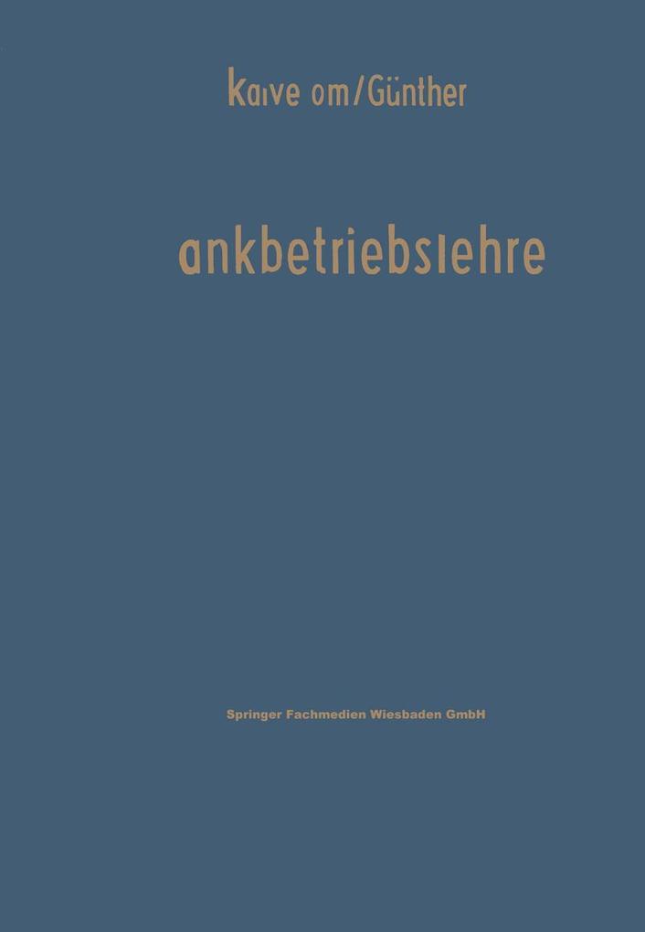 Bankbetriebslehre