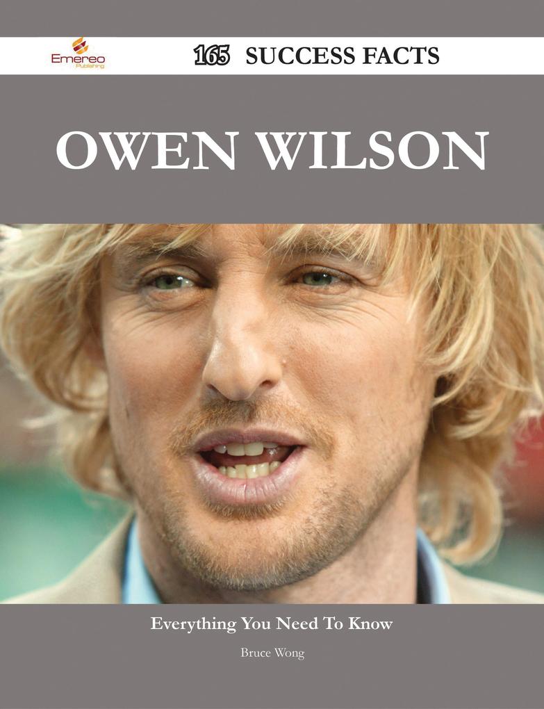 Owen Wilson 165 Success Facts - Everything you need to know about Owen Wilson