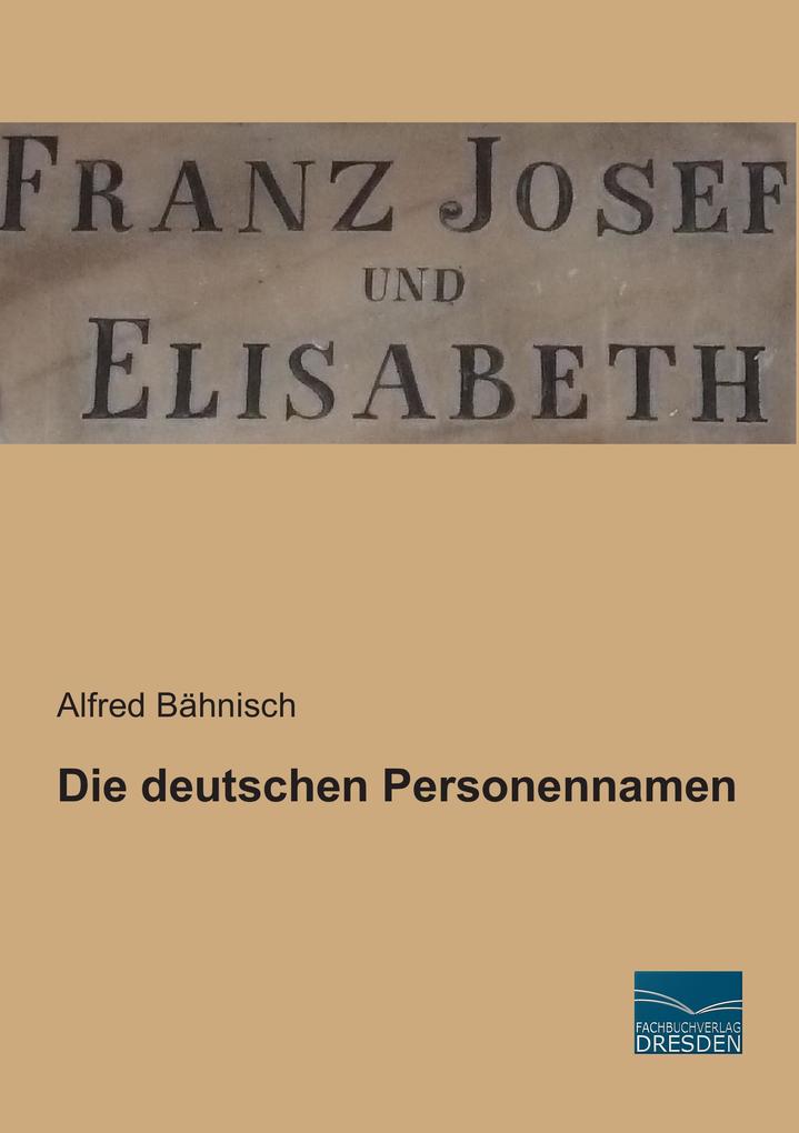 Die deutschen Personennamen