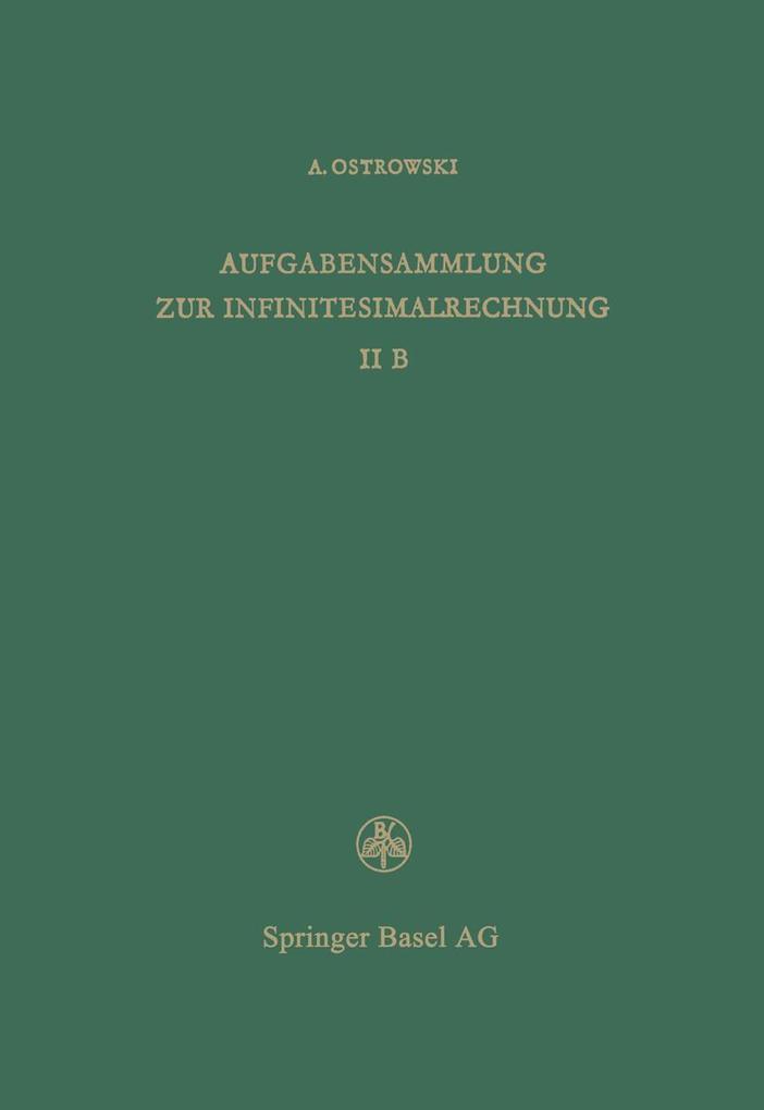Aufgabensammlung zur Infinitesimalrechnung