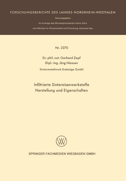 Infiltrierte Sintereisenwerkstoffe