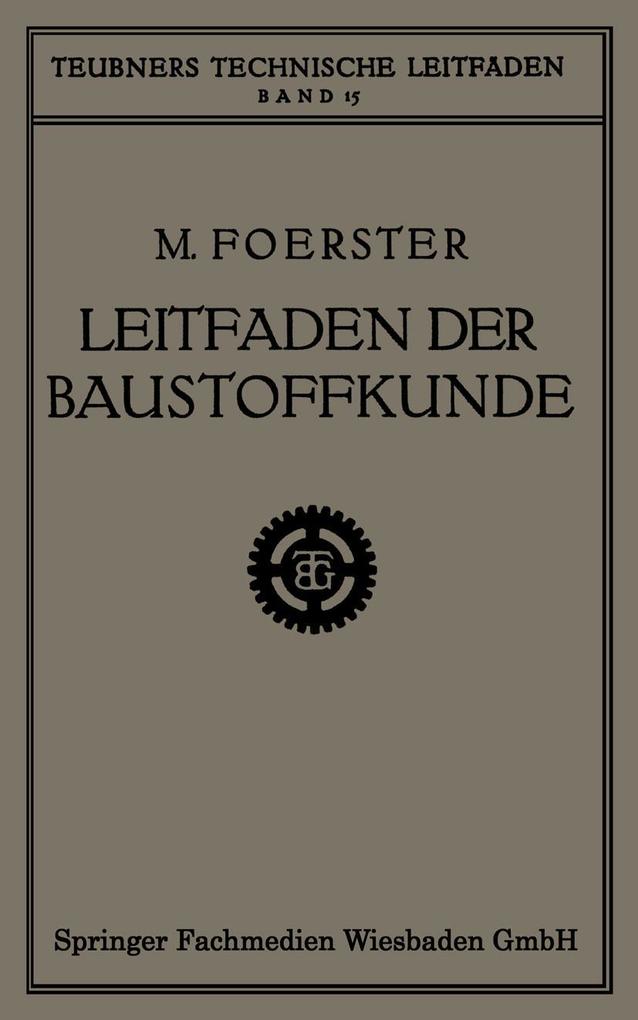 Leitfaden der Baustoffkunde