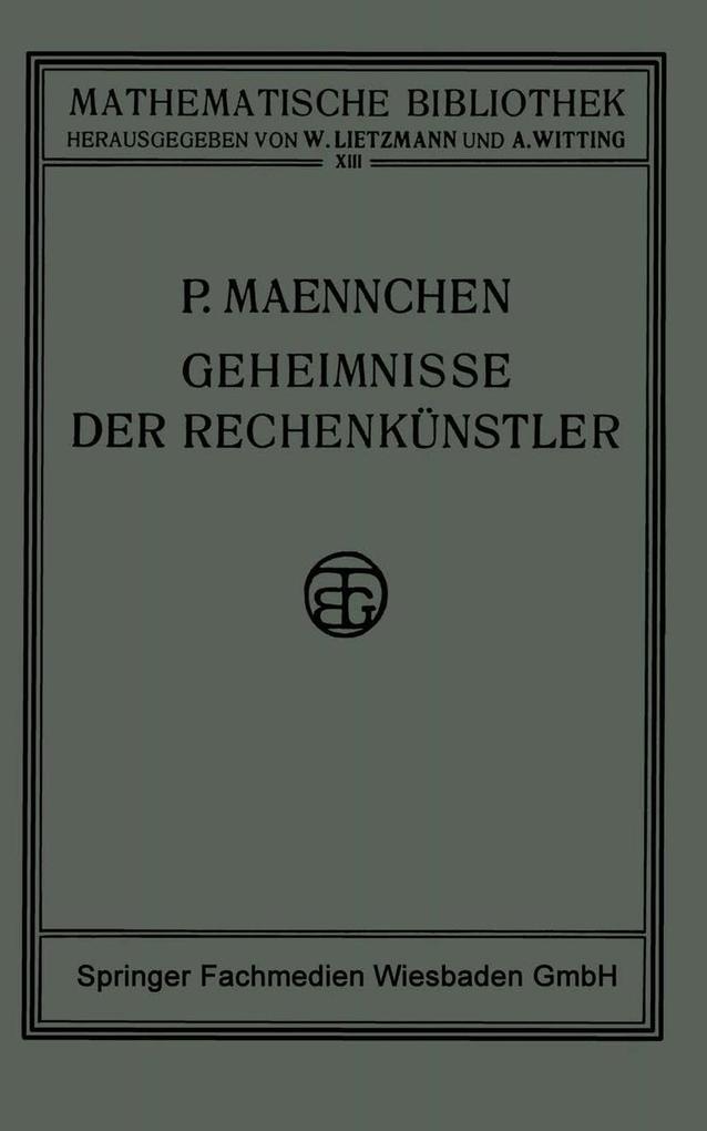 Geheimnisse der Rechenkünstler