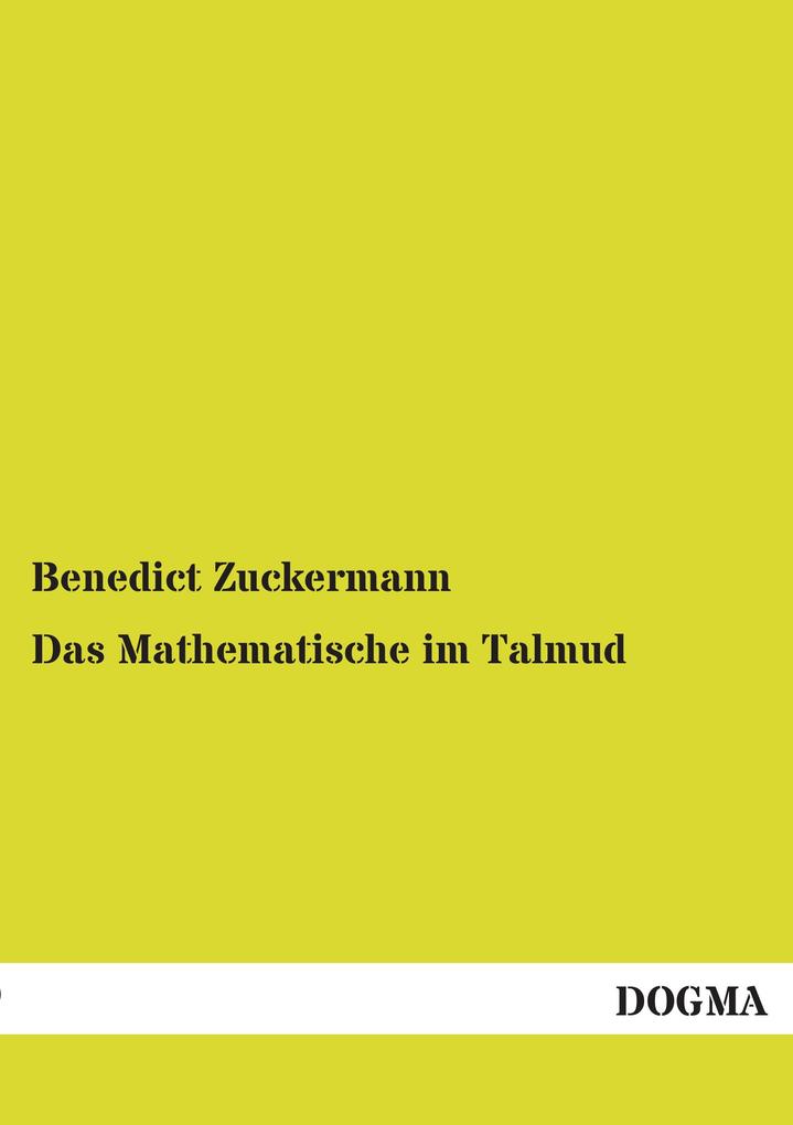 Das Mathematische im Talmud