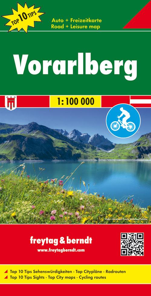 Vorarlberg Top 10 Tips Autokarte 1:100.000