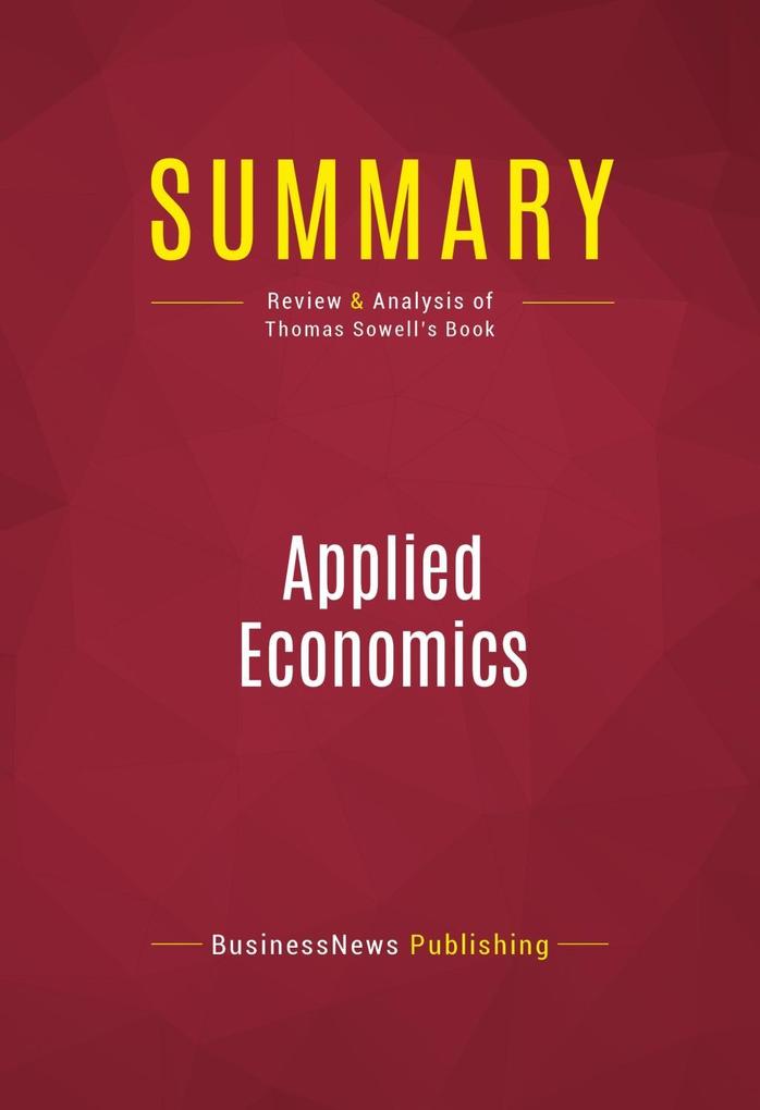 Summary: Applied Economics