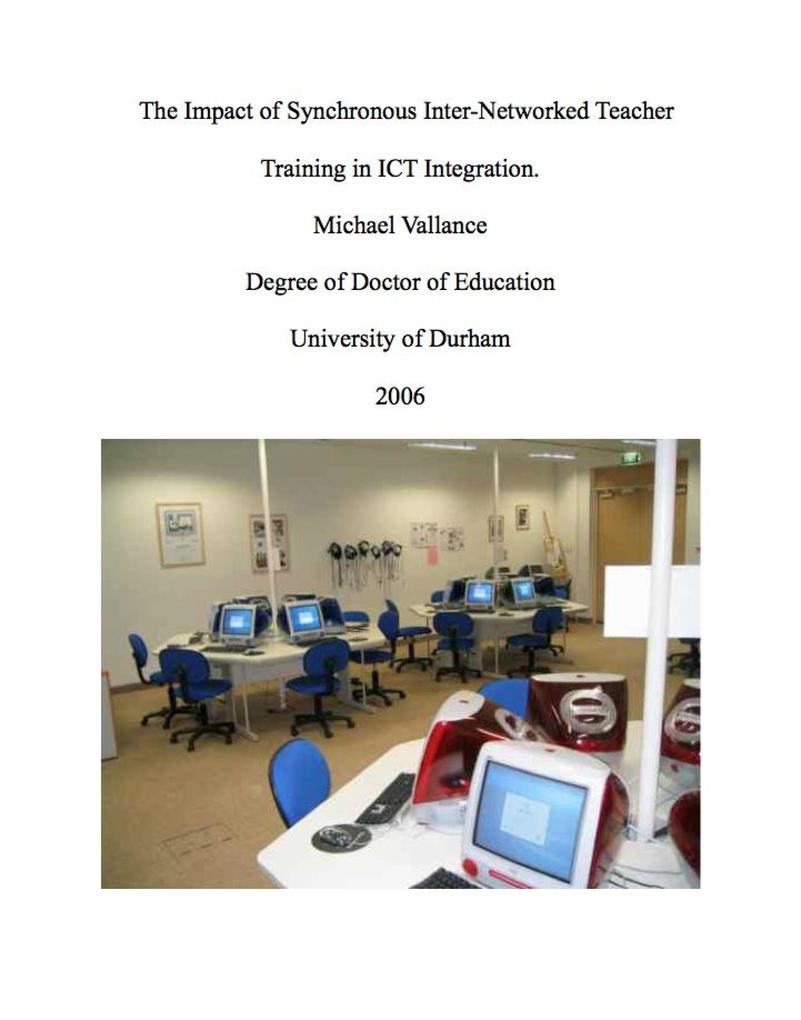 The Impact of Synchronous Inter-Networked Teacher Training in ICT Integration.