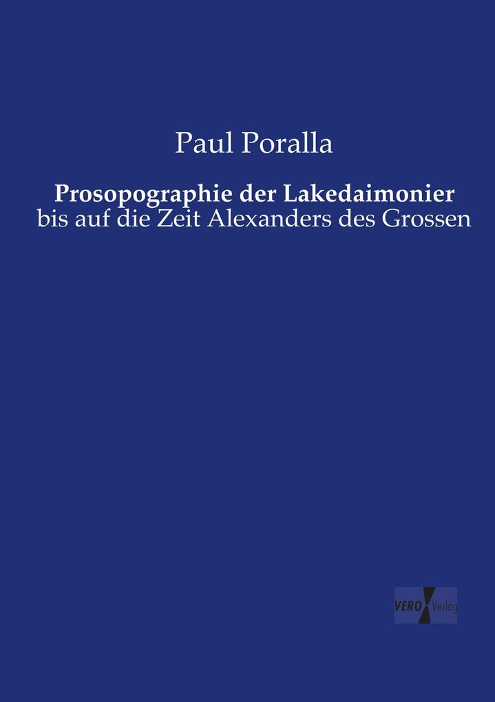 Prosopographie der Lakedaimonier