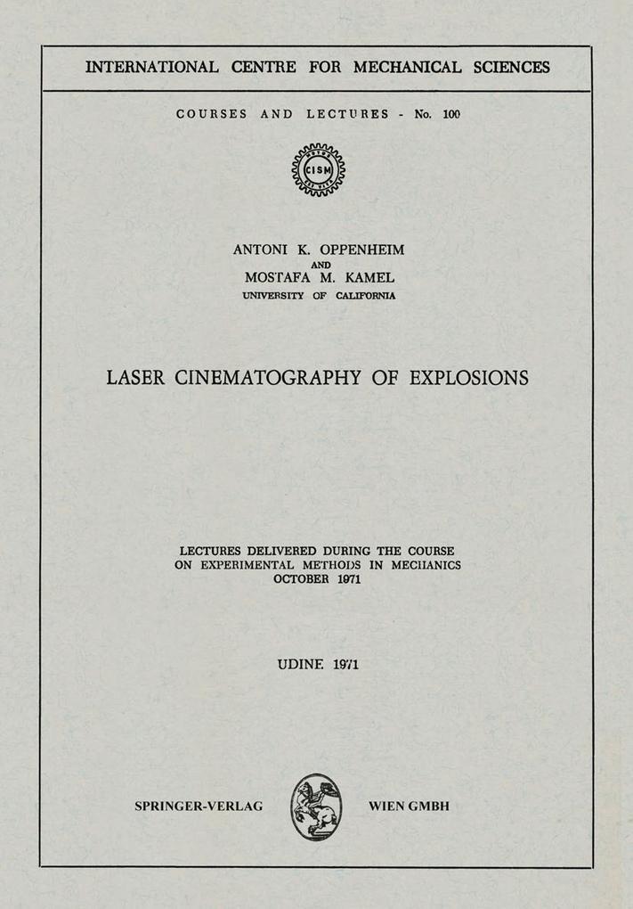 Laser Cinematography of Explosions