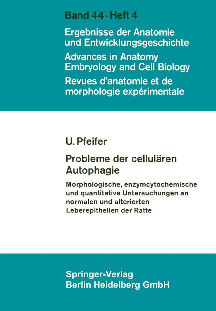 Probleme der cellulären Autophagie