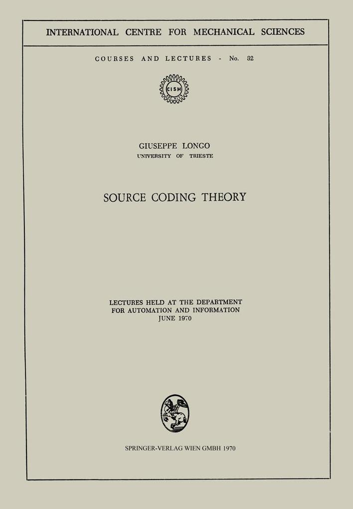 Source Coding Theory