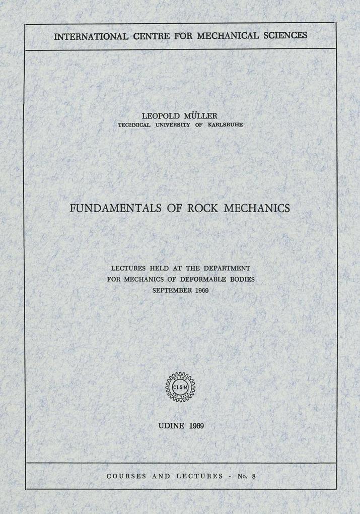 Fundamentals of Rock Mechanics
