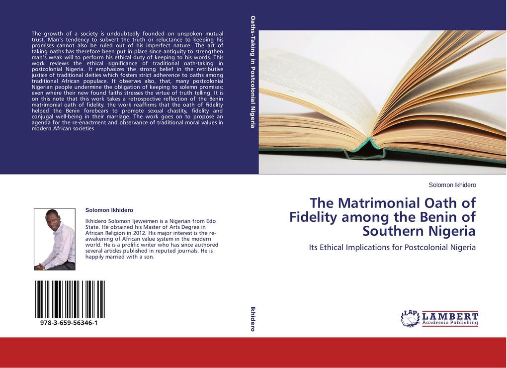 The Matrimonial Oath of Fidelity among the Benin of Southern Nigeria