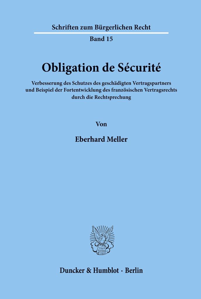 Obligation de Sécurité.