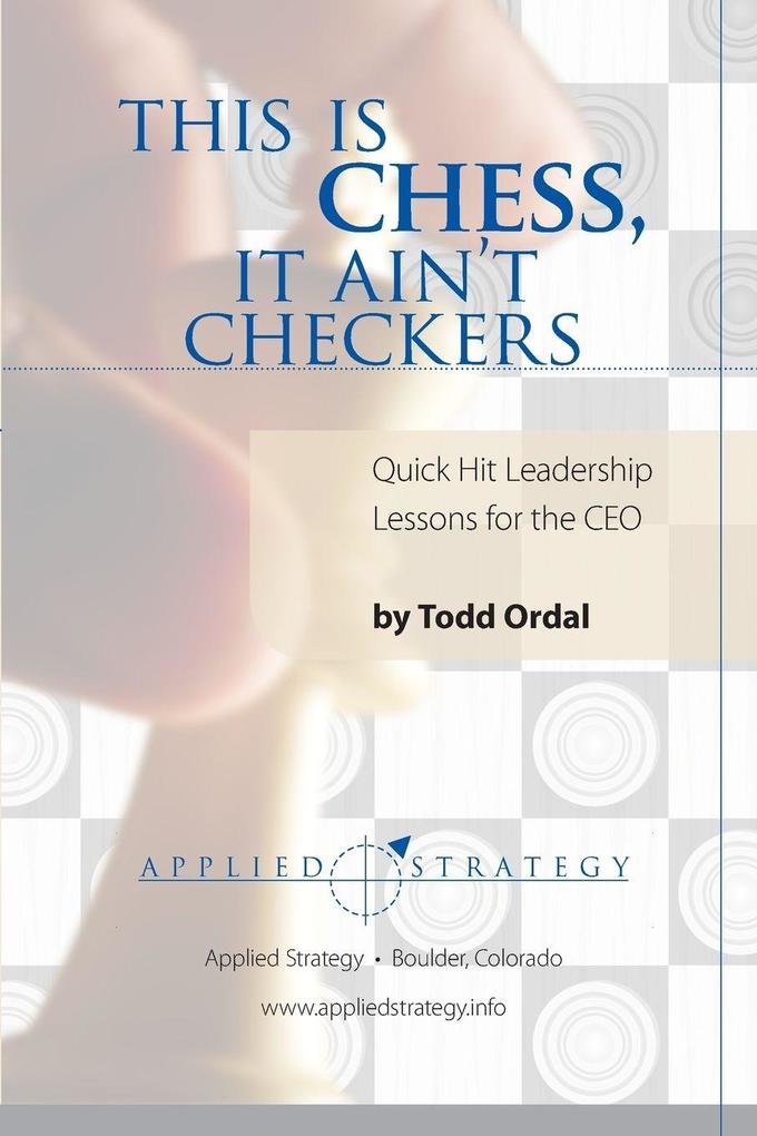 This Is Chess It Ain't Checkers