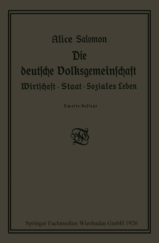 Die deutsche Volksgemeinschaft