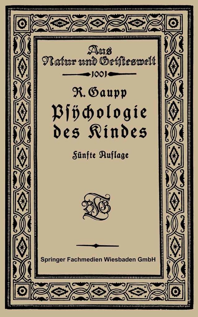 Psychologie des Kindes