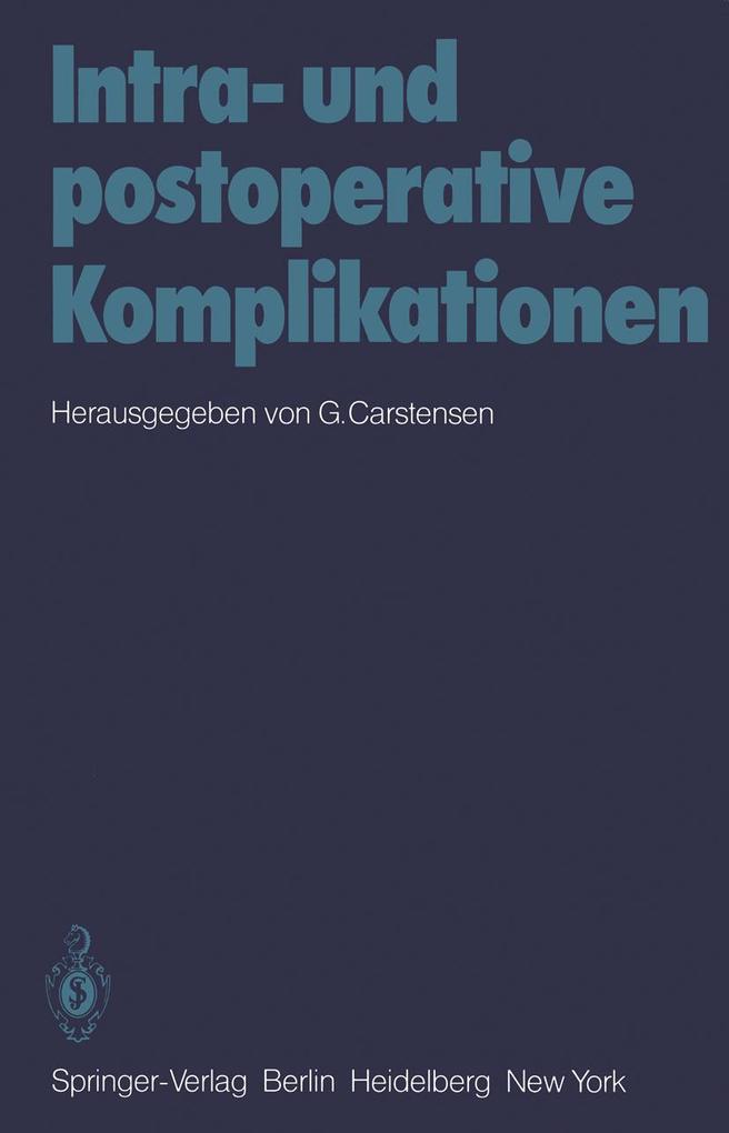 Intra- und postoperative Komplikationen
