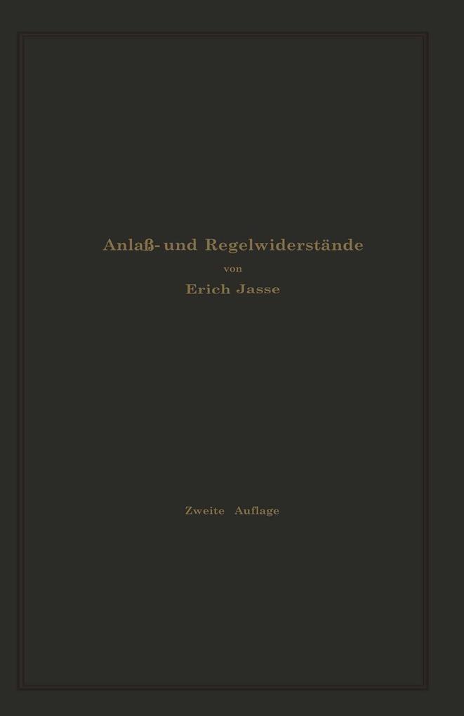Anlaß- und Regelwiderstände