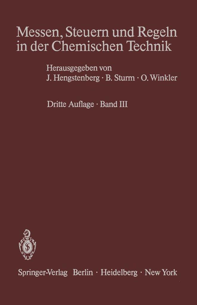 Messen Steuern und Regeln in der Chemischen Technik