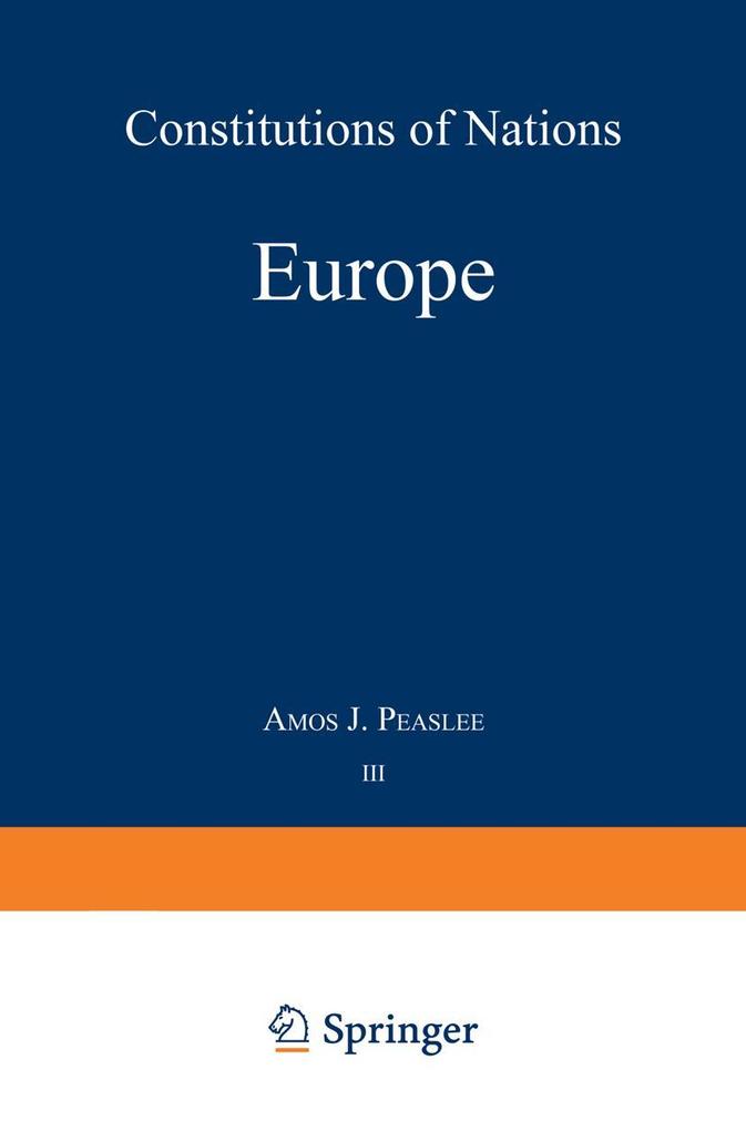 Volume III - Europe