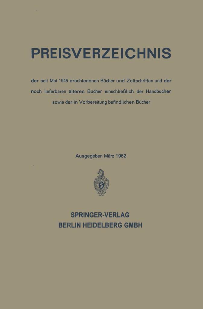 Preisverzeichnis