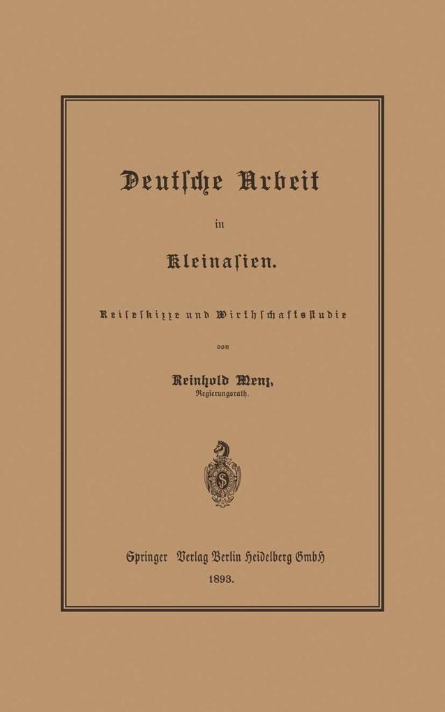 Deutsche Arbeit in Kleinasien